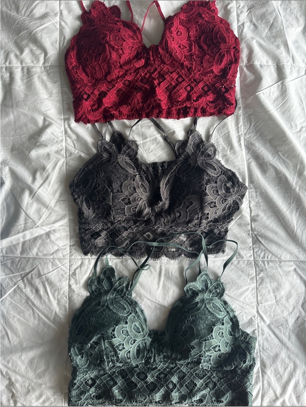 Lace Bralette Set of 3